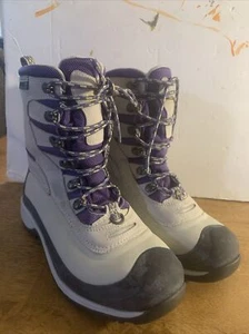 L.L. Bean Womens Hiking Boots Size 8 M Waterproof 271315 Purple/White - Picture 1 of 8