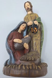 Heilige Familie Statue Jesuskind Mutter Maria und Josef Weihnachtsfigur - Bild 1 von 8