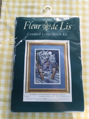 ANCHOR  -FLEUR DE LIS - NOTHING CAN HOLD BACK A DREAM EPX2003 CROSS STITCH KIT. - Image 1 of 3