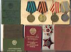 Soviet Order Banner Badge  Medal Courage Bravery Red Star  Documents  (2131)
