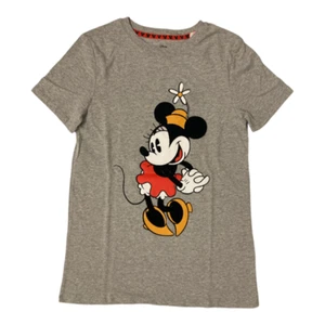 BNWT Disney Minnie Mouse Womens Ladies Graphic (M) Medium T-Shirt Gray Shirt - Picture 1 of 2