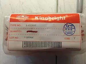 L-132XNT KINGBRIGHT T1 LED POSTEN 100 STÜCK - Bild 1 von 2