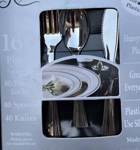 Reflections Plastic Silverware, 160 Pieces - Picture 1 of 7
