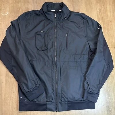 Nike Running Men's Large Explore Storm Fit Jacket 559551 Black Performance - Image 1 of 4