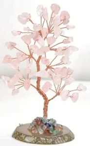 Cherry Blossom Pink Gemstone Shinto Bonsai Tree Miniature 4" Tree - Picture 1 of 3