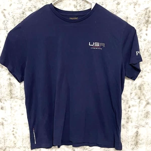 Ralph Lauren Polo Golf 2016 Ryder Cup Shirt 12 Strong Blue Graphic Mens Large - Picture 1 of 10