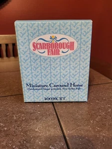 Scarborough Fair Miniatur Karussell #40016CRT 24k vergoldeter Sockel - Bild 1 von 6