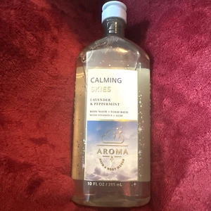 Jabón corporal Bath & Body Works Aroma Calming Skies LAVANDA Y MENTA 10 OZ NUEVO - Imagen 1 de 5