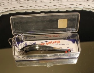 VTG NO 2 PROFESSOR FISHING SPOON NICKEL & GOLD NEW IN ORG HINGED PLASTIC BOX - Picture 1 of 9