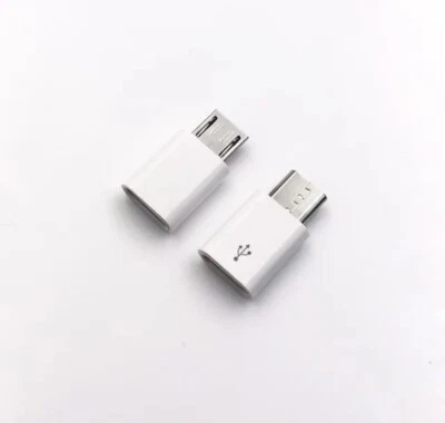 2×männlich zu weiblich Micro USB männlich Adapter auf Type C weiblich  - Bild 1 von 3