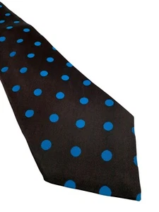 KITON Napoli Krawatte Vintage Krawatte Italienische SEIDE Herren Polka Braun 59X3,5" - Bild 1 von 8
