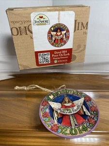 2014 Jim Shore Heartwood Creek runder Weihnachtsschmuck Frieden auf Erden - Bild 1 von 7