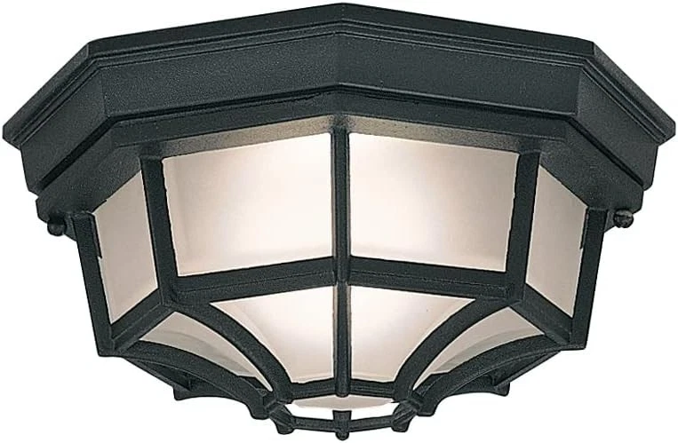 Designers Fountain Outdoor 2067-bk Builder Cast Aluminum Flush Mount 10.5w X 5h