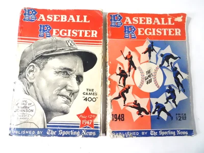 Lot of 2 1947 & 1948 Baseball Registers-Published by the Sporting News - Image 1 of 4