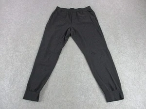 Lululemon Pants Mens Large Black Intent Joggers Athletic Tapered Cuffed Lounge - Picture 1 of 16