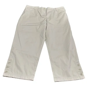 Talbots Capri Damen 16 neu mit Etikett hellbraun beige perfekt Skimmer Hose schmales Bein Pedal Pusher - Bild 1 von 13