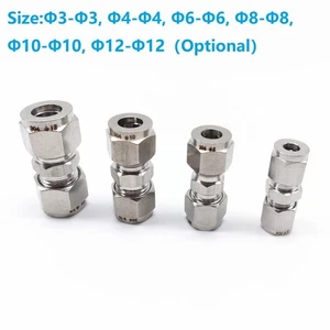 Ferrule Fittings Ferrule Joint Intermediate Connector Stainless Steel 304 - Picture 1 of 52