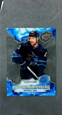 2021-22 Upper Deck Ice Premieres #172 Jeffrey Viel Sharks #d 1222/1299 - Image 1 of 2
