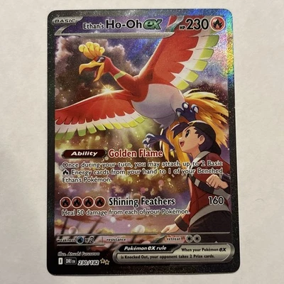 Juego de cartas coleccionables Pokémon Ethan's Ho-Oh EX SIR 230/182 Destined Rivals COMO NUEVO 230/182 Foto 1 de 2
