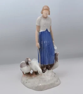 Royal Copenhagen B&G Ragazza e Oca Elegante Graziosa Formale Lusso Danimarca Giappone - Foto 1 di 11