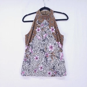 Top Multicolore Casa Bianca Mercato Nero Taglia S Halter Leopardato Floreale Geometrico  - Foto 1 di 12