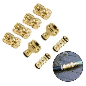 Garden Hose Fittings Kit Outdoor Tap Easy Detachment Secure Attachment - Picture 1 of 12