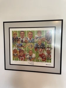 Legends of SEC Football 1997 Framed Print 20x18 Signed By 11 Players and 1 Coach - Picture 1 of 23