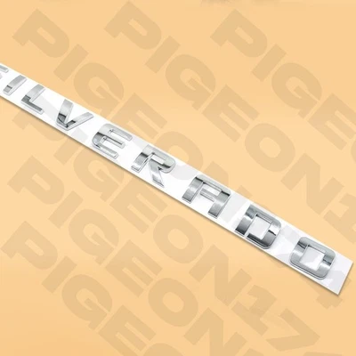 Chrome Door Emblem For Silverado Letter 1500 2500 3500 Rear Replacement 3D Decal Foto 1 de 4