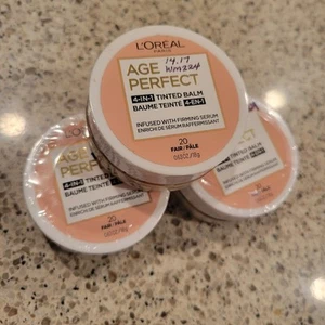 3 L'Oreal Age Perfect 4-in-1 Tinted Face Balm Foundation Firming FAIR #20✨️NEW✨️ - Picture 1 of 8