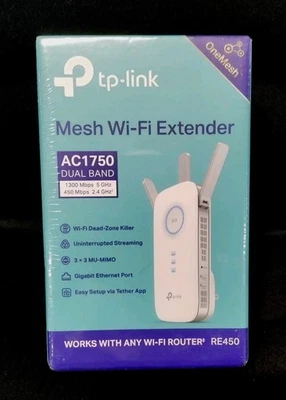 🆕 TP Link Wi-Fi Range Extender AC1750 Dual Band (BRAND NEW SEALED) - Image 1 of 4
