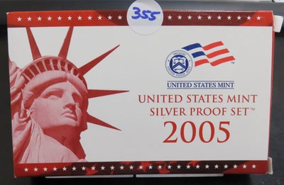 2005 Proof Silver Set in Package w/COA - Image 1 of 4