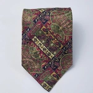 Corbata clásica Conte San Giorgio para hombre cachemira floral seda hecha en Italia - Imagen 1 de 12