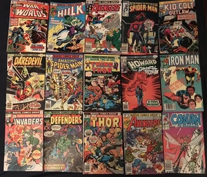 MARVEL BRONZE LOT of 15 Comics: Spider-Man, Avengers, Hulk, Thor, Daredevil... - Picture 1 of 17
