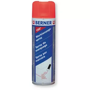 Markierungs Spray Neon Rot Berner Orginal 500ml 180 Grad 120308 - Bild 1 von 1