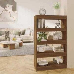 Display Storage Bookshelf Tier Book Cabinet Shelf Wooden Shelving Brown Oak - Picture 1 of 8