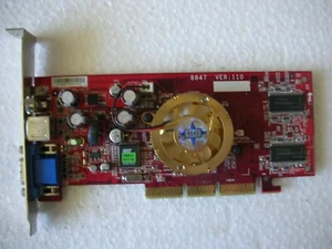 Scheda video interna usata Nvidia MX440SE MSI 8847 VGA board 64mb AGP vintage - Imagen 1 de 1
