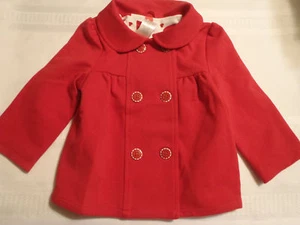 Gymboree 12-24 Month Red Button Front Lightweight Jacket Valentines Day NWT - Picture 1 of 3