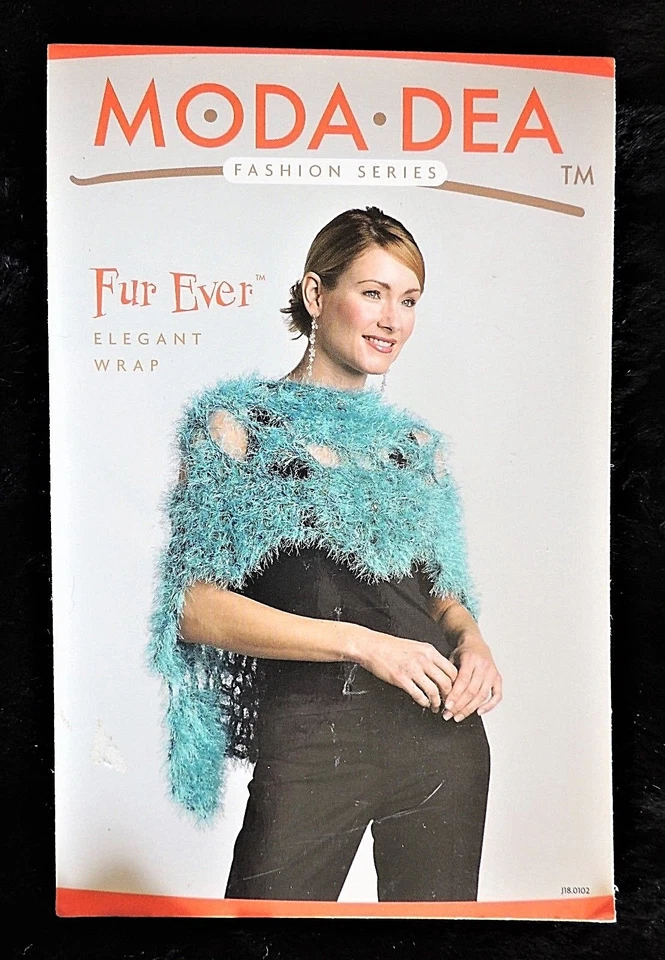 Fur Ever Elegant Wrap Crochet Project by Marilyn Coleman Moda Fashion Series New - Image 1 of 1