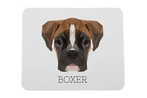 Bokser geometrische onderlegger Art-Dog - Afbeelding 1 van 4