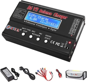 HTRC LiPo Cargador 1S-6S Cargador de Equilibrio de batería Digital 80W (K5Z)