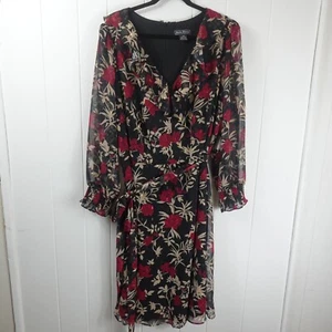 Jessica Howard Womens Chiffon Ruffled Dress Size 24W - Picture 1 of 10