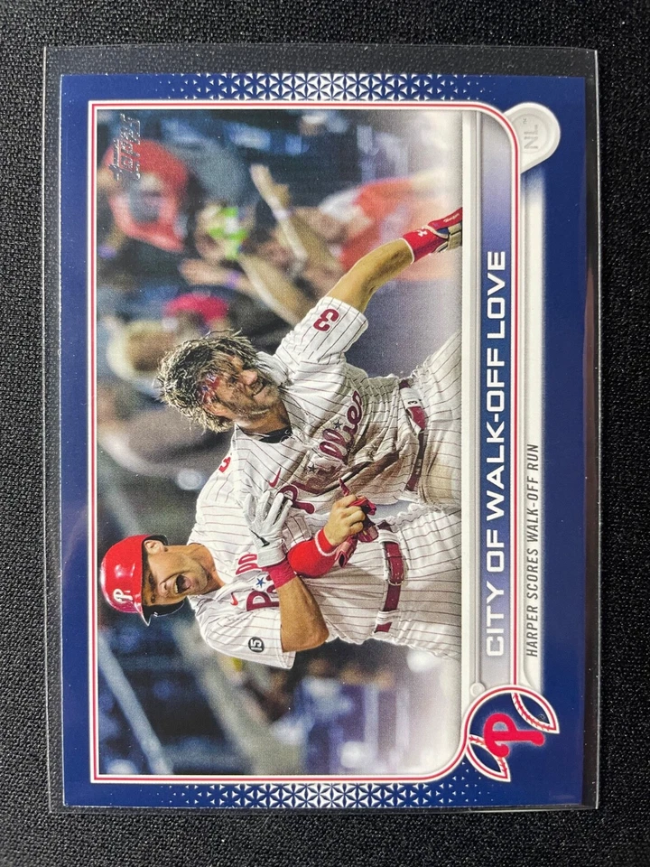 2022 Topps Bryce Harper City Of Walk-Off Love Royal Blue #321 Phillies!!! - Image 1 of 1