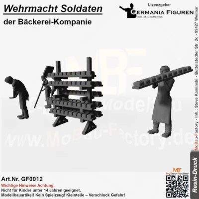 GERMANIA FIGUREN Wehrmacht Soldaten der Bäckerei-Kompanie