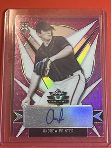 2022 Leaf Valiant Pink Refractor Andrew Painter RC AUTO 9/25 - Picture 1 of 2