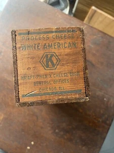 Vintage Kraft Amerikanischer Prozesskäse Holzkiste - Bild 1 von 3