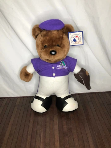 Vintage ARIZONA DIAMONDBACKS MLB Baseball Plush Bear NWT 2000 Good Stuff Cover
