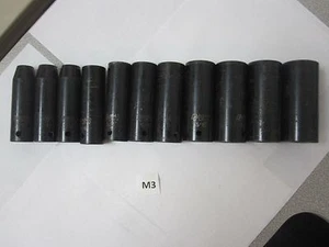 Performance Tool Socket Set M839 through M849 3/8" through 1" - Picture 1 of 1