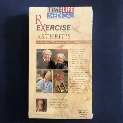 RX Exercise Arthritis  VHS Movie VCR  Time Life Medical Complete Workout - New Foto 1 de 2