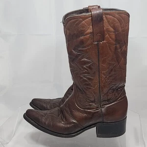 Vintage Durango Herren 8,5 D Braun Leder Western Cowboy Stiefel USA 9034 1549 2 - Bild 1 von 23