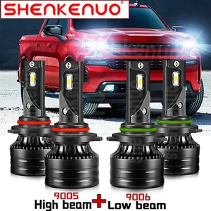 White LED Headlight Bulbs For Chevy & GMC Pickup Truck C/K 1500 2500 3500 Combo - Bild 1 von 12